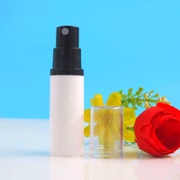 5ml white airless bottle black vacuum pump clear lid lotion emulsion serum sample eye essence skin care sprayer toner packing