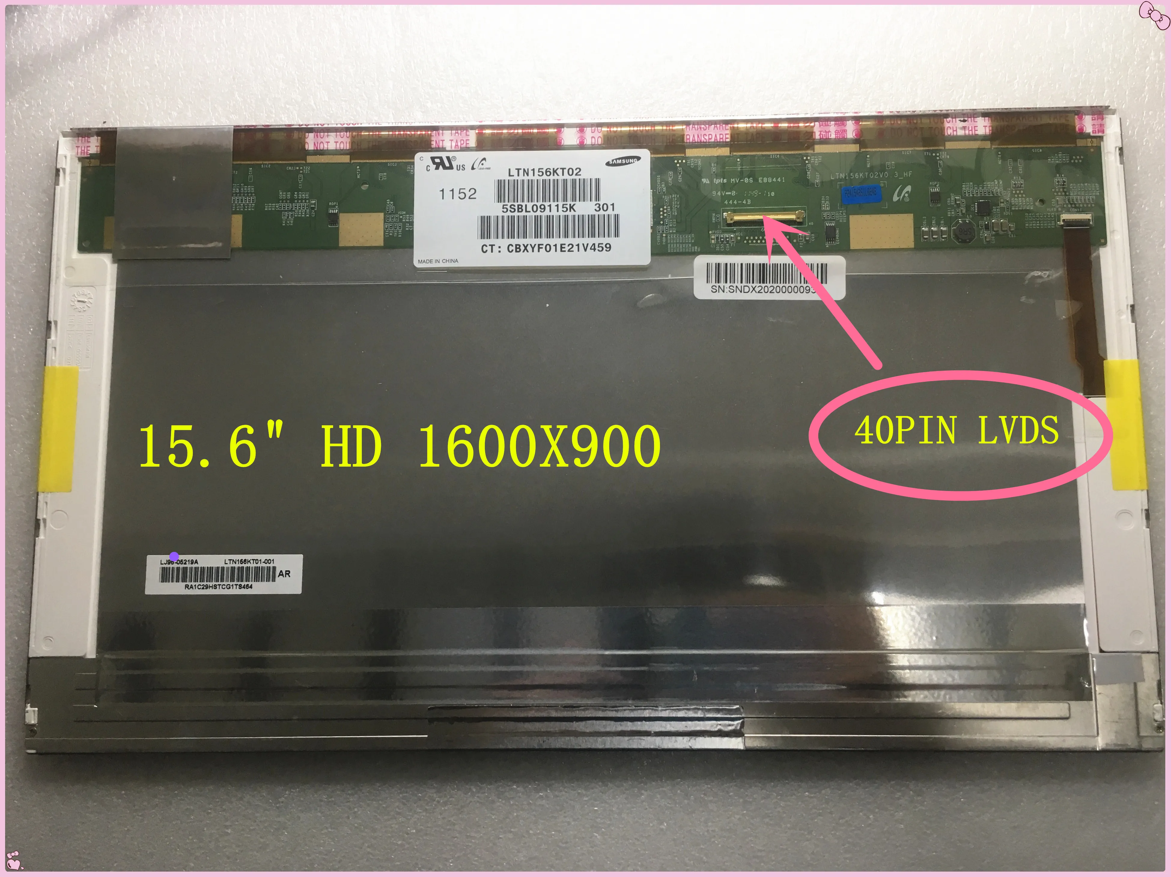 

Free shipping LTN156KT02/LP156WD1 TL B1/B156RW01 V.2 for Dell E6520 E6530 LAPTOP LCD SCREEN DISPLAY15.6inch 40pin 1600x900