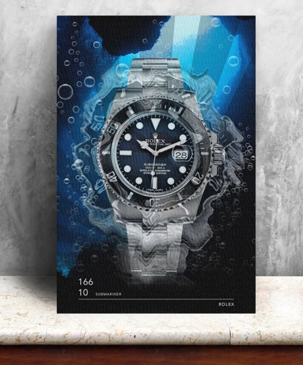 Картина на холсте HD Rolex с принтом модная Настенная картина плакат украшение для