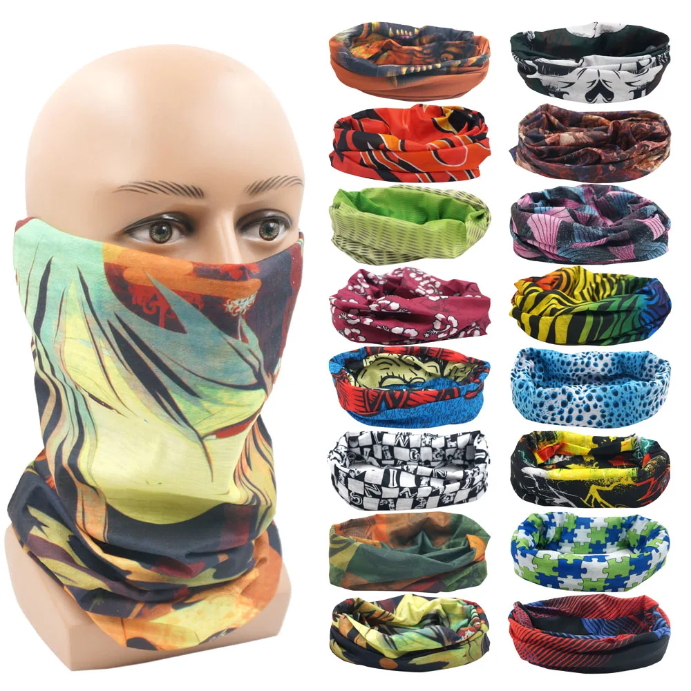 Мужская/Женская Защитная повязка на голову и шею для активного отдыха