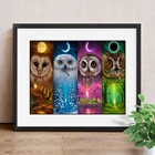 5D DIY алмазная живопись Сова полная квадратная Алмазная вышивка Животные вышивка крестом мозаичная картина из стразов Декор для дома подарок