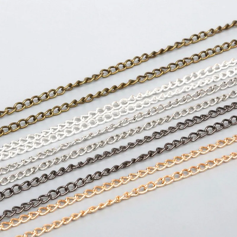 

5 M Price DIY Metal Reel Chain Handmade Earring Bracelet Necklace Accessories Material Extension Chain Wholesale