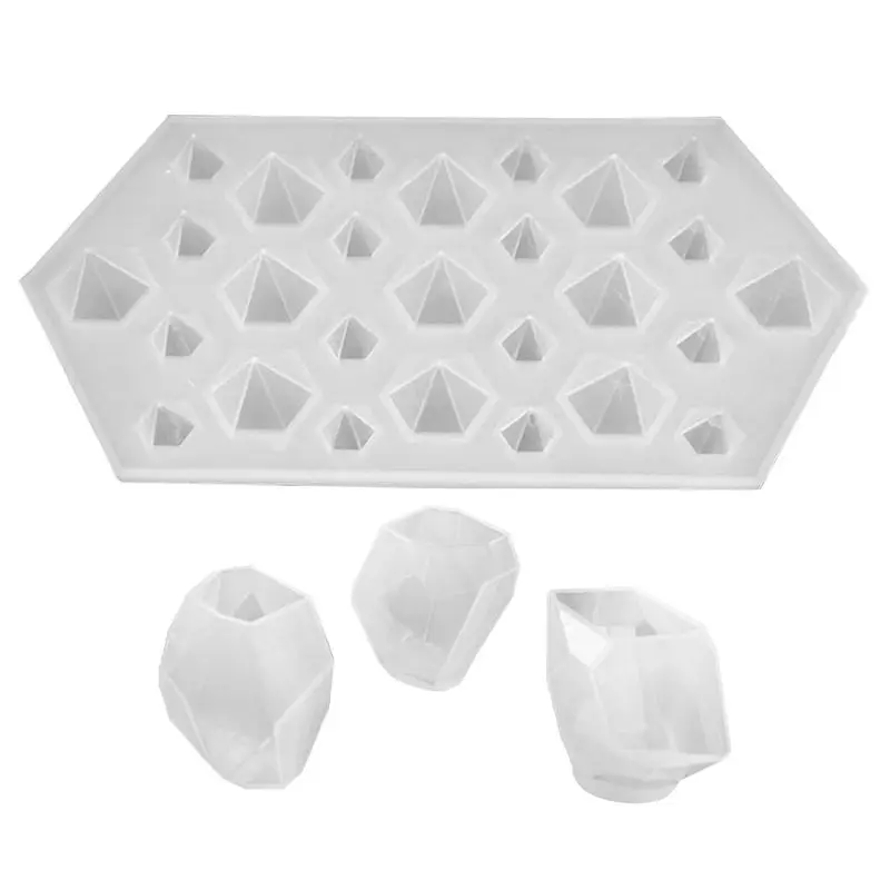

3X Transparent Silicone Mould Dried Flower Resin Decorative Craft & 1x Diamond DIY Silicone Stencil Craft Mold Mold