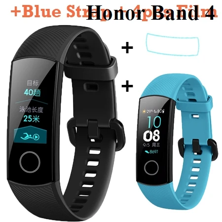 Умный Браслет Huawei Honor Band 5, Оксиметр кислорода в крови, Honor Band 4, сенсорный экран, пульсометр, Кнопка сна, глобальная версия - Цвет: Package 6