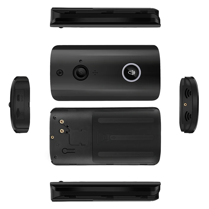 

Wireless Doorbell WiFi Smart Video Doorbell 720P HD Smart Security Camera Doorbell Push Alerts with Two-Way Audio for Home