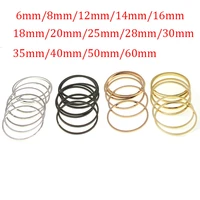 1mm thick brass closed rings round big circle earrings hoops diy accessories charms connectors pendant necklace jewelry making