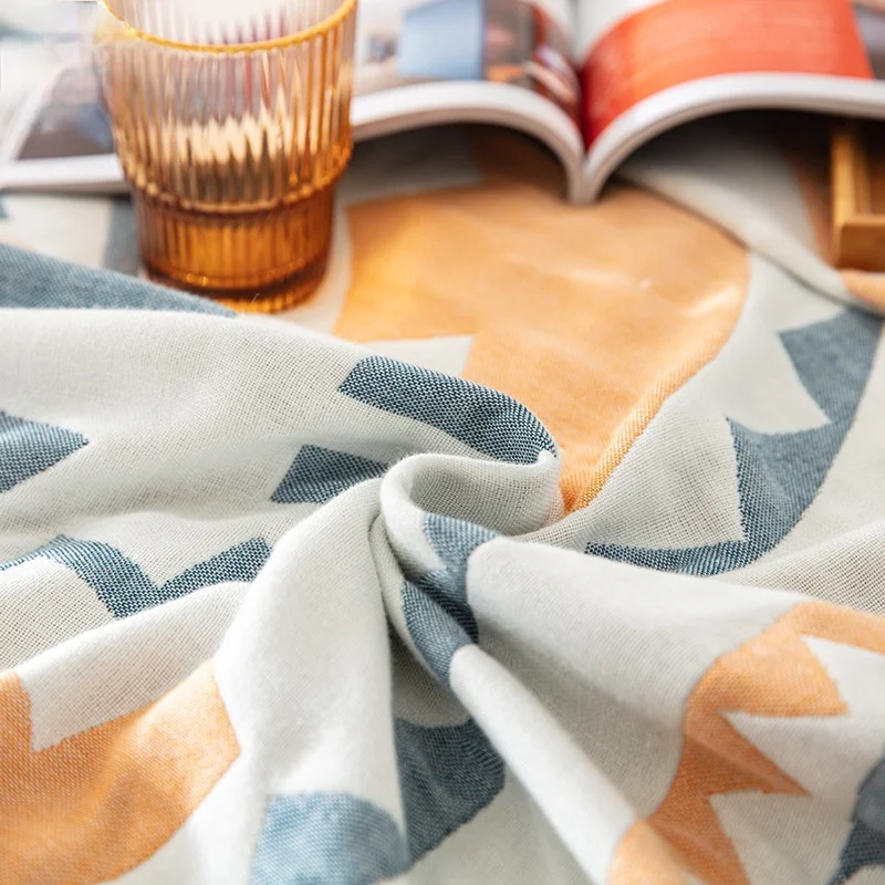 

Towel blanket cotton gauze Japanese style adult summer cool by air conditioning can be washed by water antiskid sheets 150*200