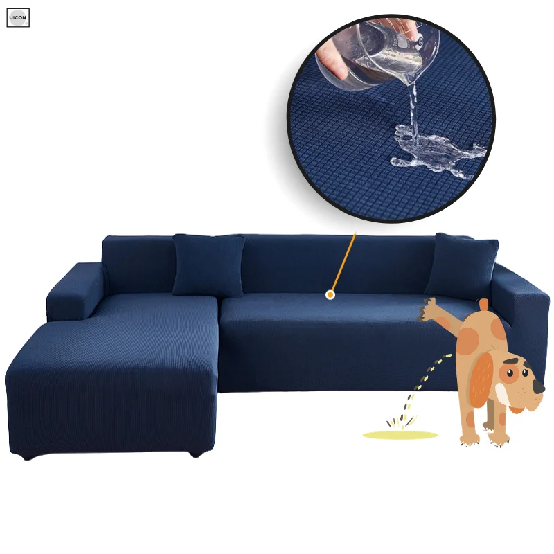 

L shape Sofa Cover For Living Room Waterproof Couch Cover Stretch Sofa Slipcover Elastic Sofa Protector Corner Sofa Cover