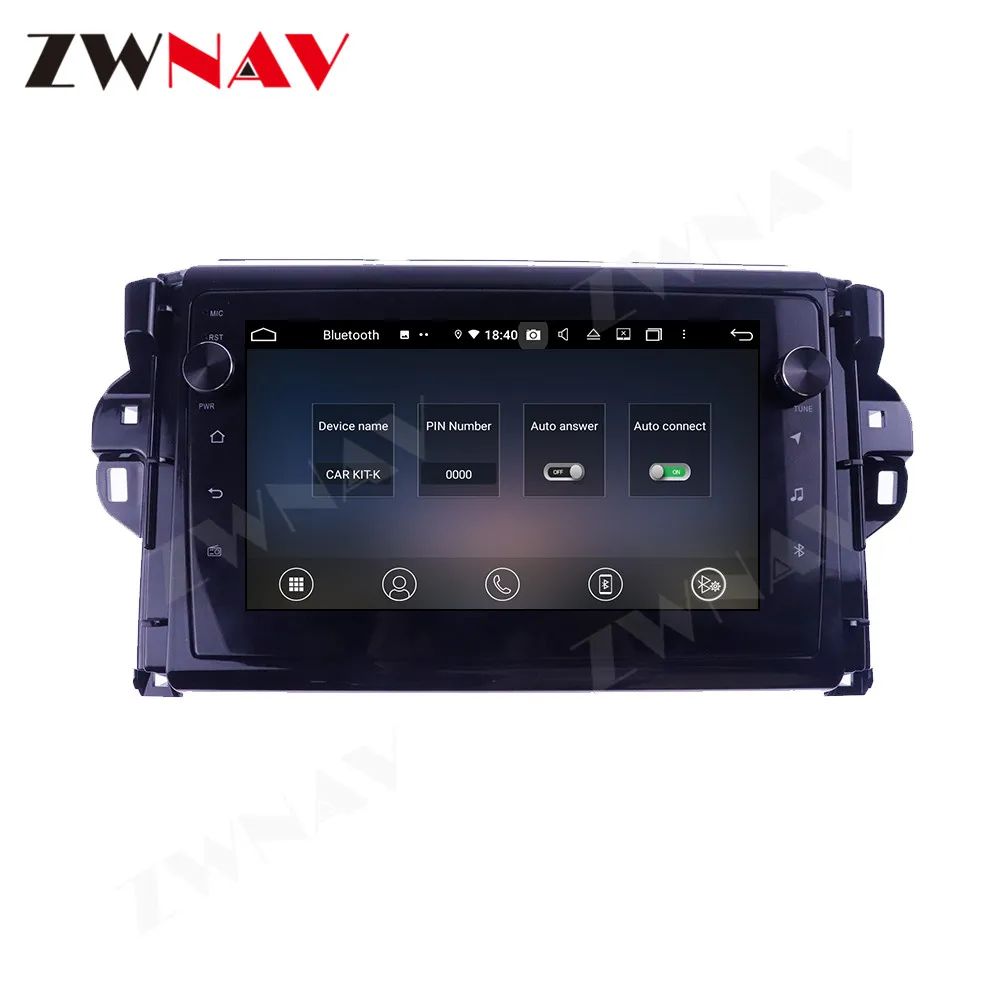 128G Android 10 экран Автомобильный плеер GPS навигатор для Toyota Fortuner 2015 2016 2017 2018