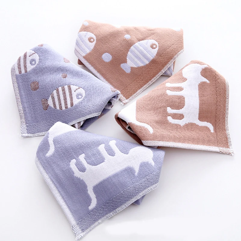 Хлопковые полотенца для новорожденных Слюнявчики полотенце кормления детская