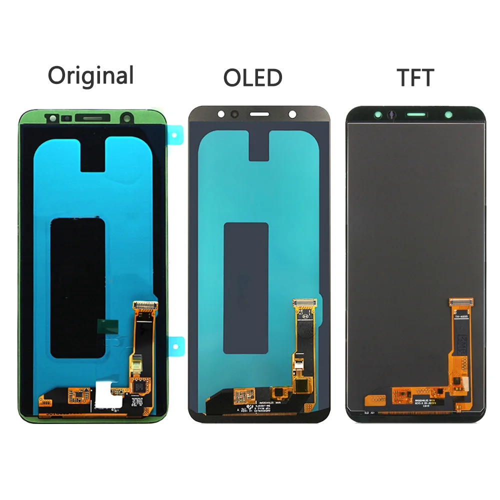 ЖК дисплей 6 0 ''SUPER AMOLED для SAMSUNG A6 Plus 2018 A605 A605fd сенсорный экран дигитайзер в сборе