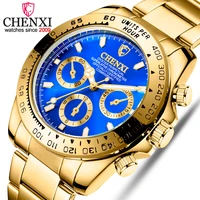 hot gold blue mens watch business wristwatches male clock fashion luxury golden quartz watch business watches reloj hombre 2021