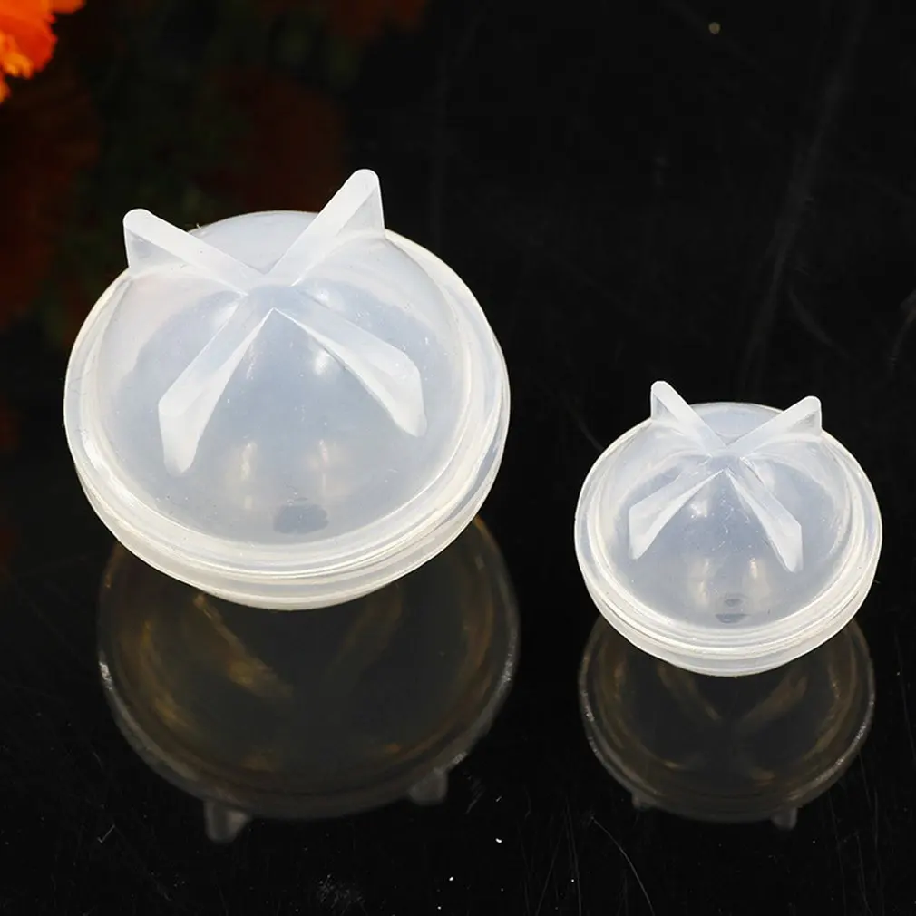 2 Size Round Sphere Silicone Resin Mold Epoxy Ball For Jewelry Flower Specimen Diy Handmade Crystal Drop Gel | Дом и сад