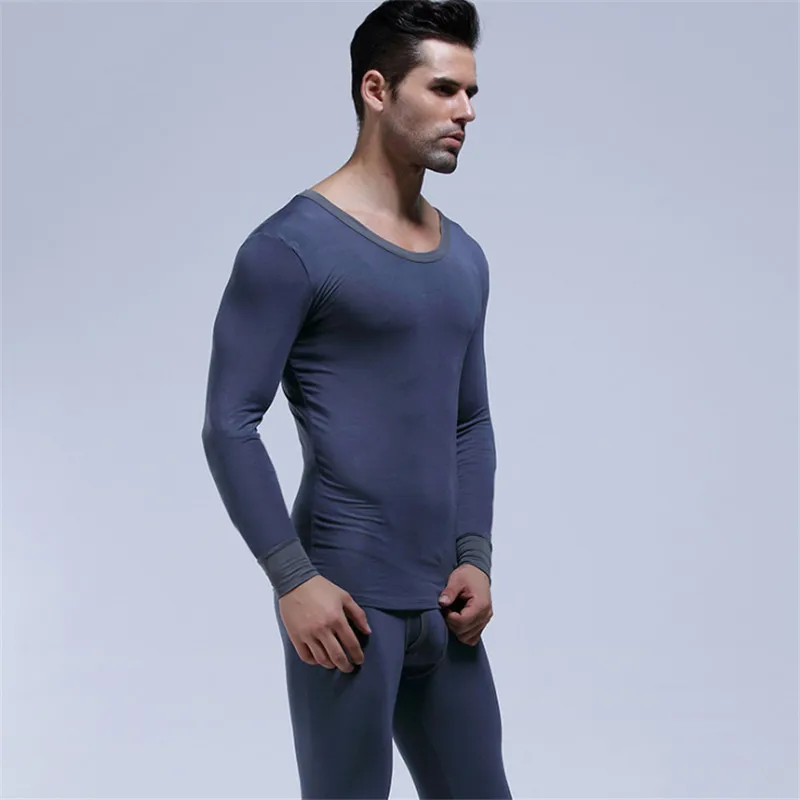 Комплект мужского термобелья из тонкой эластичной ткани с манжетами|Кальсоны| |