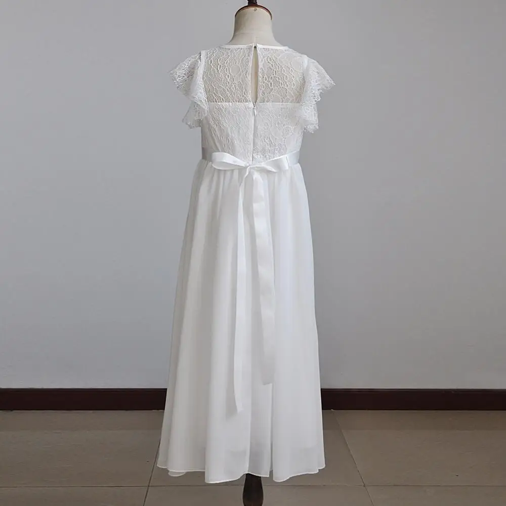 Летнее платье для девочек Хлопковое принцессы детская одежда свадеб из шифона