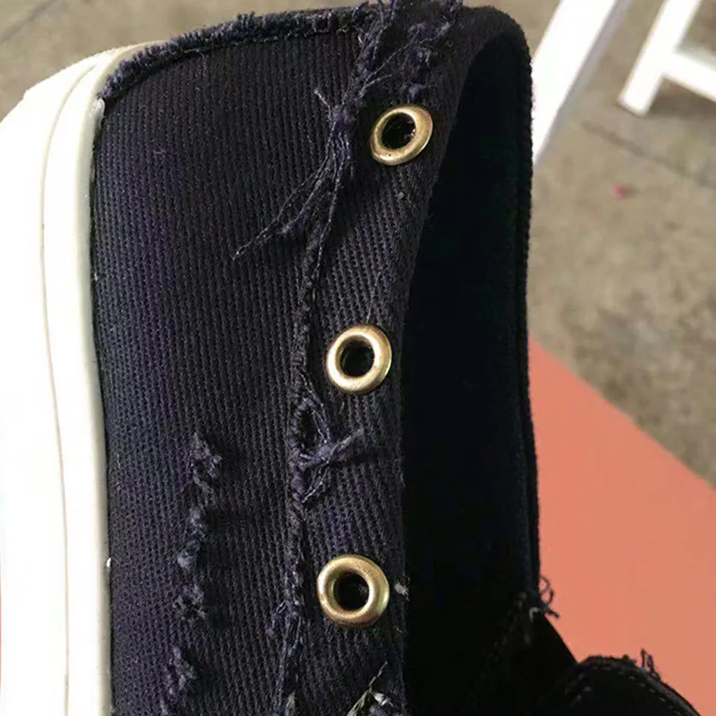 

Women Casual Canvas Vulcanized Shoes Roman Slip On Flats Big Size Ladies Shoe Women Single Shoes Female Lazy Shoes