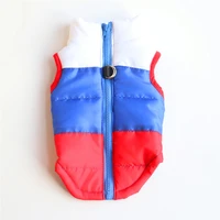 winter windproof warm padded coat multi color outfit jacket vest harness apparel for small dog ropa para perritas
