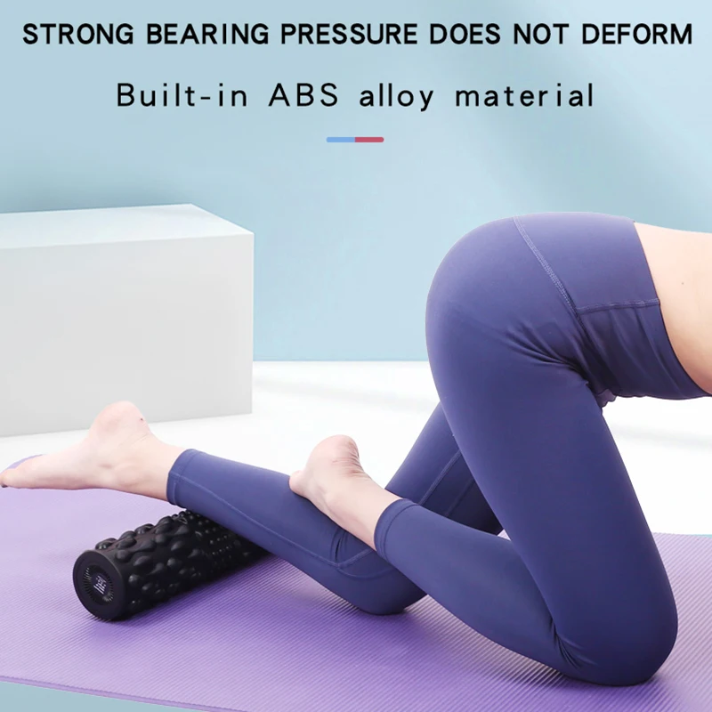 

Yoga Exercise Back Muscle Massage Roller Soft Yoga Block Muscle roller Drop Shipping 5th gear vibration massage Yoga Column