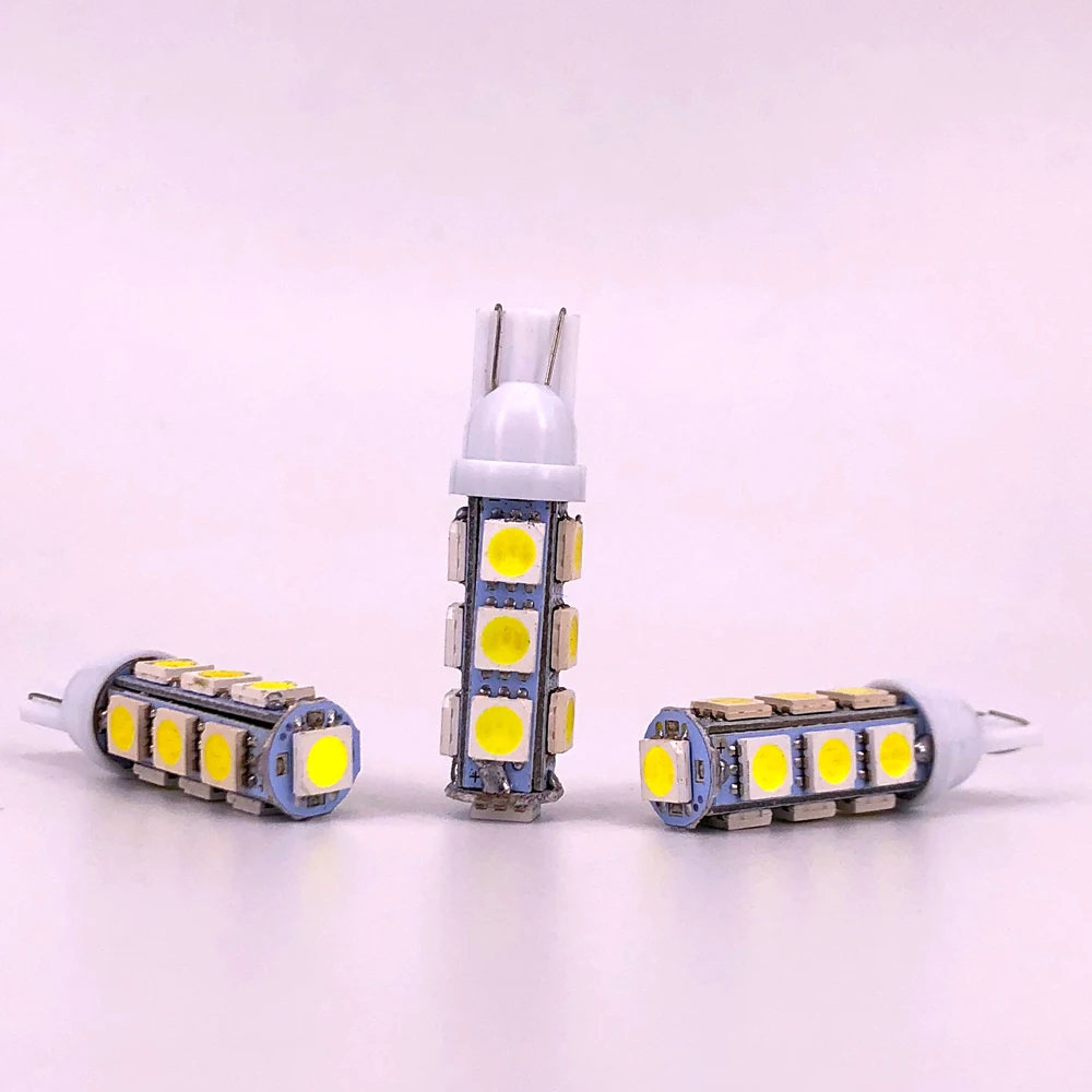 100 X T10 192 W5W 13 SMD 5050 led Автомобильный светильник для чтения двери автомобильный