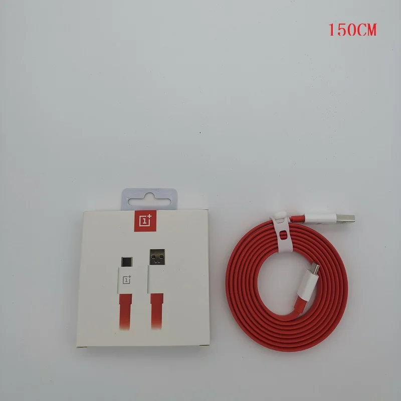 

Original OnePlus charger Flat Dash Cable 20w 100CM/150CM Noodle USB Type C Fast Charging Data Cable For Oneplus 7/6T/6/5T/5/3T/3