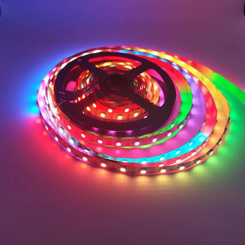 

WS2813(WS2812B Update) RGB Led Strip 30/60 Pixels/Leds/m Dual-Signal Led Individual Addressable WS2812 IC DC5V