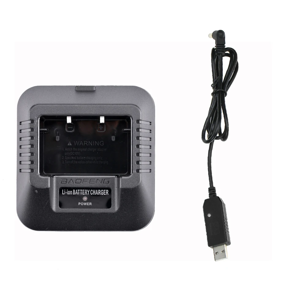 Новинка Baofeng UV 5R usb кабель Зарядное устройство автомобиля Батарея Мощность