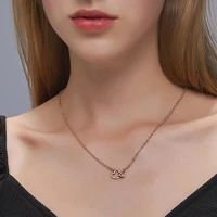 925 sterling silver cute heart statement necklacelaces for women girls fashion jewelry valentines day gift wholesale