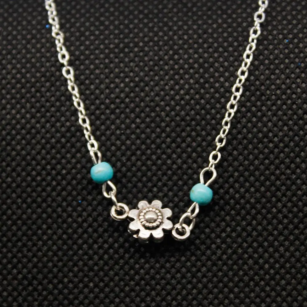 

Bohemian Style Sunflower Anklet Gold Color Silver Color Women Girls Party Beach Anklet Bracelet Fashion Jewelry Gift 1 Piece