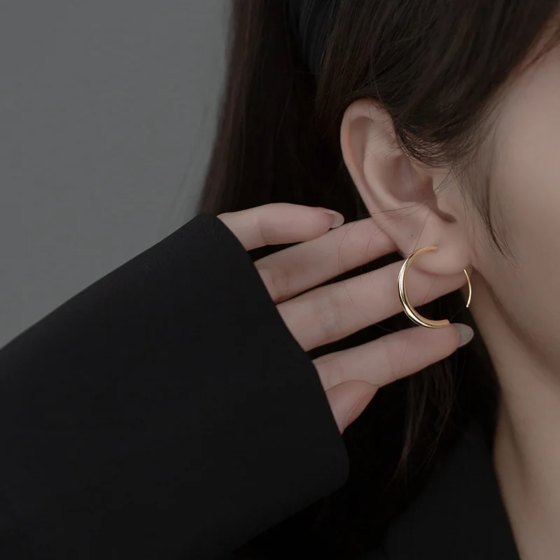

Серьги-кольца женские из серебра 925 пробы