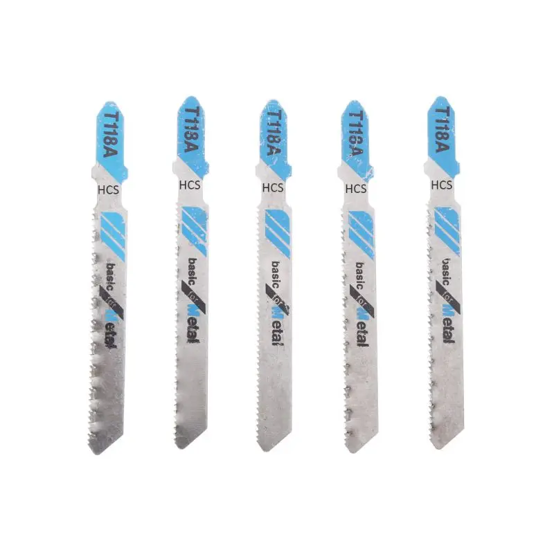 

5 Pcs HSS T118A Jig Saw Blades Wood Metal Fast Cutting Reciprocating Saw Blade