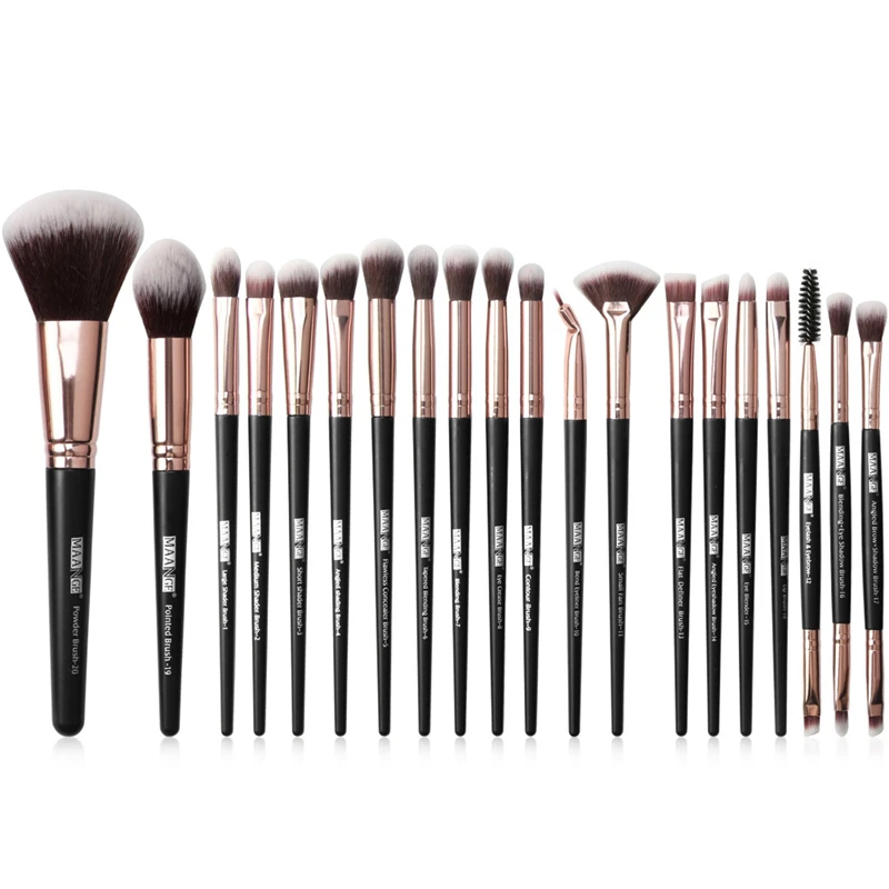 

20 Pcs Make Up Brushes Set Powder Foundation Blush Blend MakeUp Brush Kit Eyeshadow Fan Highlighter Cosmetic Tools Maquiagem