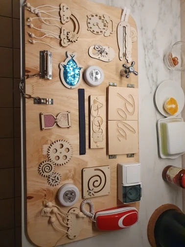 Блокировка сделай сам аксессуары для занятой доски обучающая помощь Монтессори