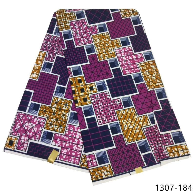 Latest Ankara Wax Fabric Guaranteed Real Wax 6yard/lot High Quality African Fabric Print For Sewing Dress 1307