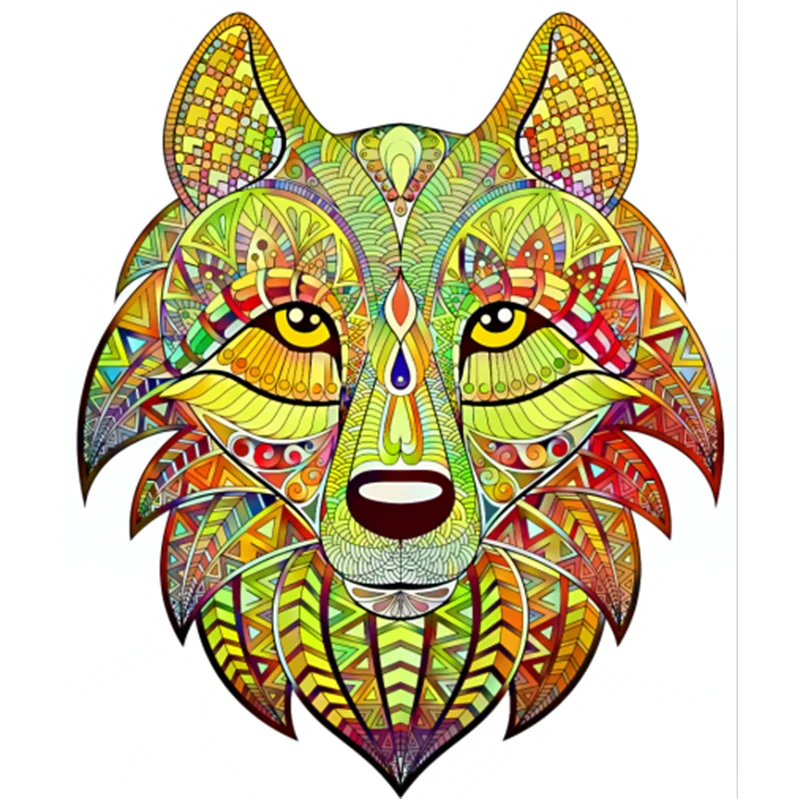 

Puzzle Anime Wolf King Kawaii Animal Pieces 100 Personal Gift Jigsaw Brain Game Toy Fun Puzzle for Kids Adults Friends Item