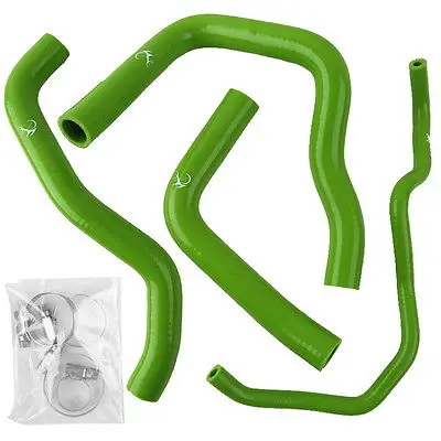 Green Красный зеленый синий силиконовый шланг радиатора для SUZUKI GSXR600 GSXR750 GSXR 600 750 2006-2007 - Цвет: Green