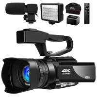 4k video camera camcorder 48mp for youtube live streaming 30x digital zoom ir night touch screen camera recorder with microphone
