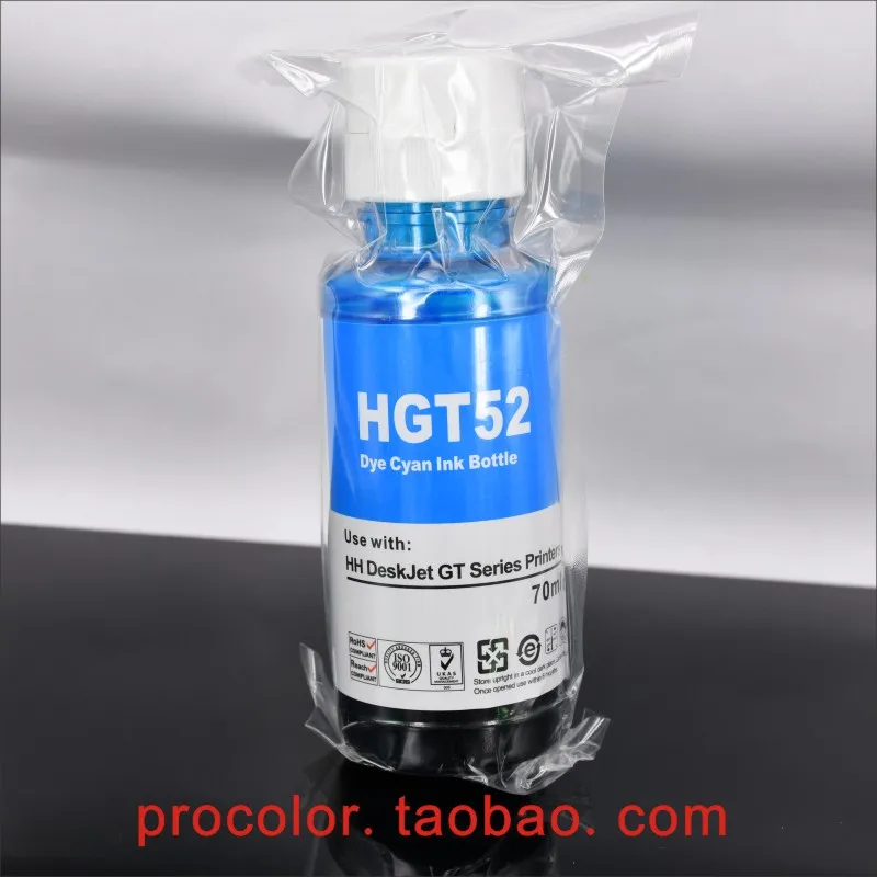 Чернила на основе красителя для СНПЧ набор заправки HP 53 51 GT GT53 ink Smart Tank Wireless 500 510 550