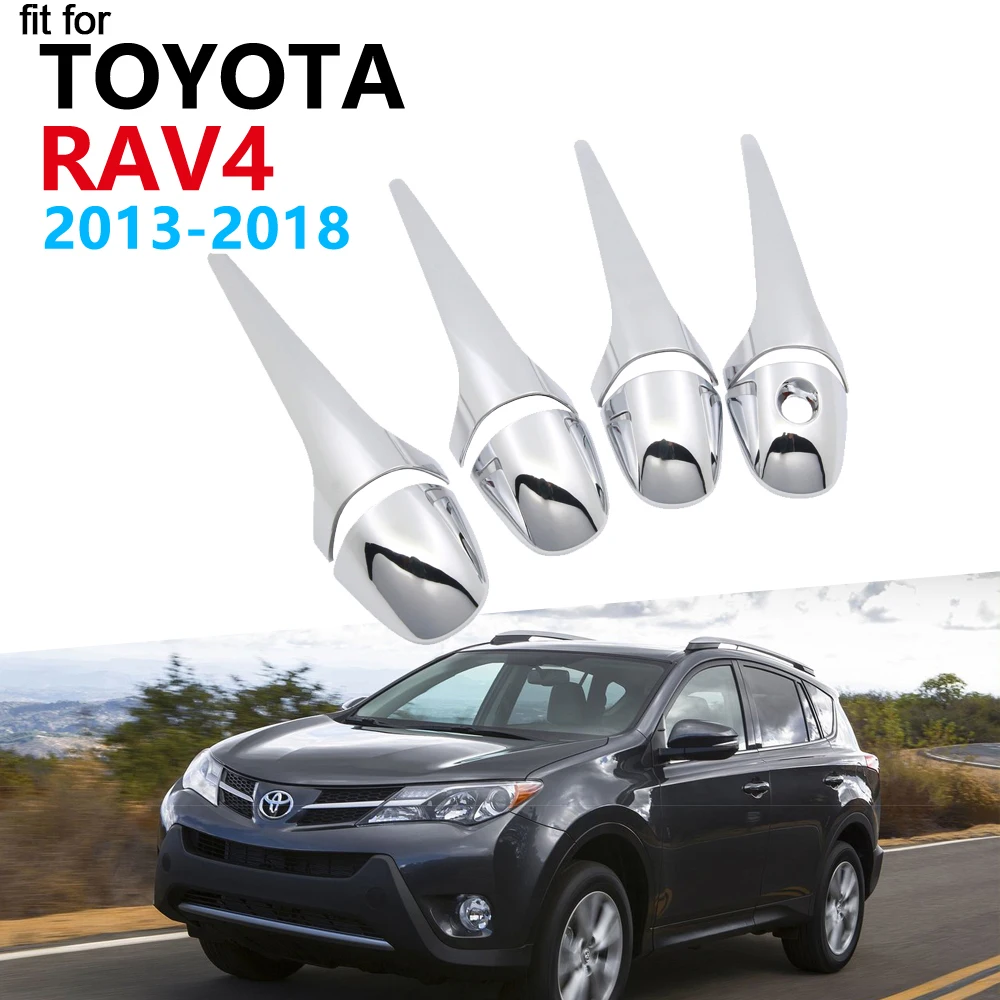 Набор хромированных накладок на дверную ручку автомобиля из АБС пластика