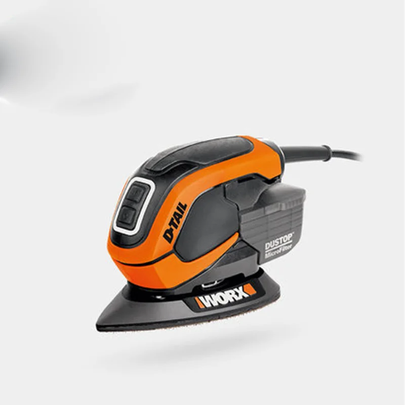 WORX 65 Вт мышь шлифовальный станок WX648 шлифовальный станок для дерева с 22 шт аксессуары