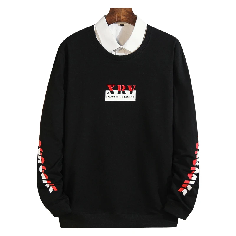 

big size Spring Brand Clothing Men's Long Sleeve Round Neck T-shirts Casual Baseball Tshirt Men Raglan Tee Streetwear Plus Size