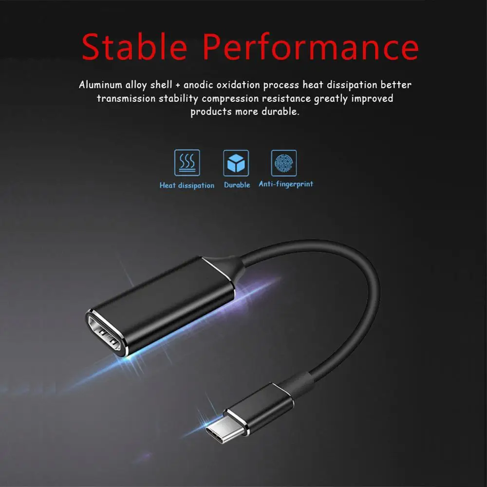 Тип USB C к совместимому с HDMI кабель адаптер 4K 30hz 3 1 мужского и женского пола