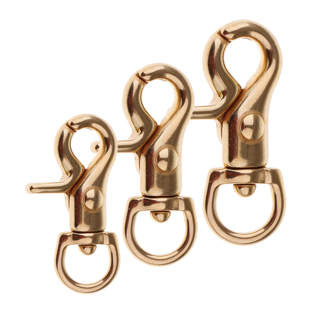 

Metal Swivel Lobster Clasp Snap Hook Keychain Key Ring for Handbag Jewellery Findings