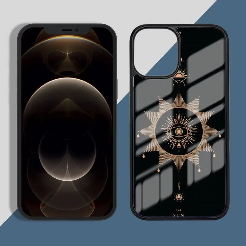 

Witches moon Tarot Mystery totem Phone Case for iPhone 11 12 pro XS MAX 8 7 6 6S Plus X 5S SE 2020 XR Hard PC