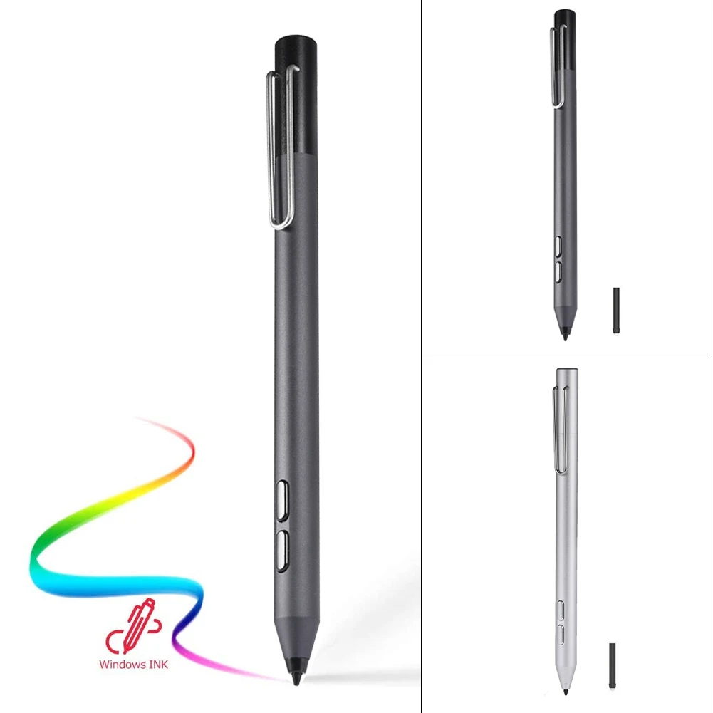 

Stylus Pen for Microsoft Surface Pro 7 6 5 2017 4 3 Go Studio Stylus with Replacement Tip + AAAA Battery Touch Spare Pen Nib Tip