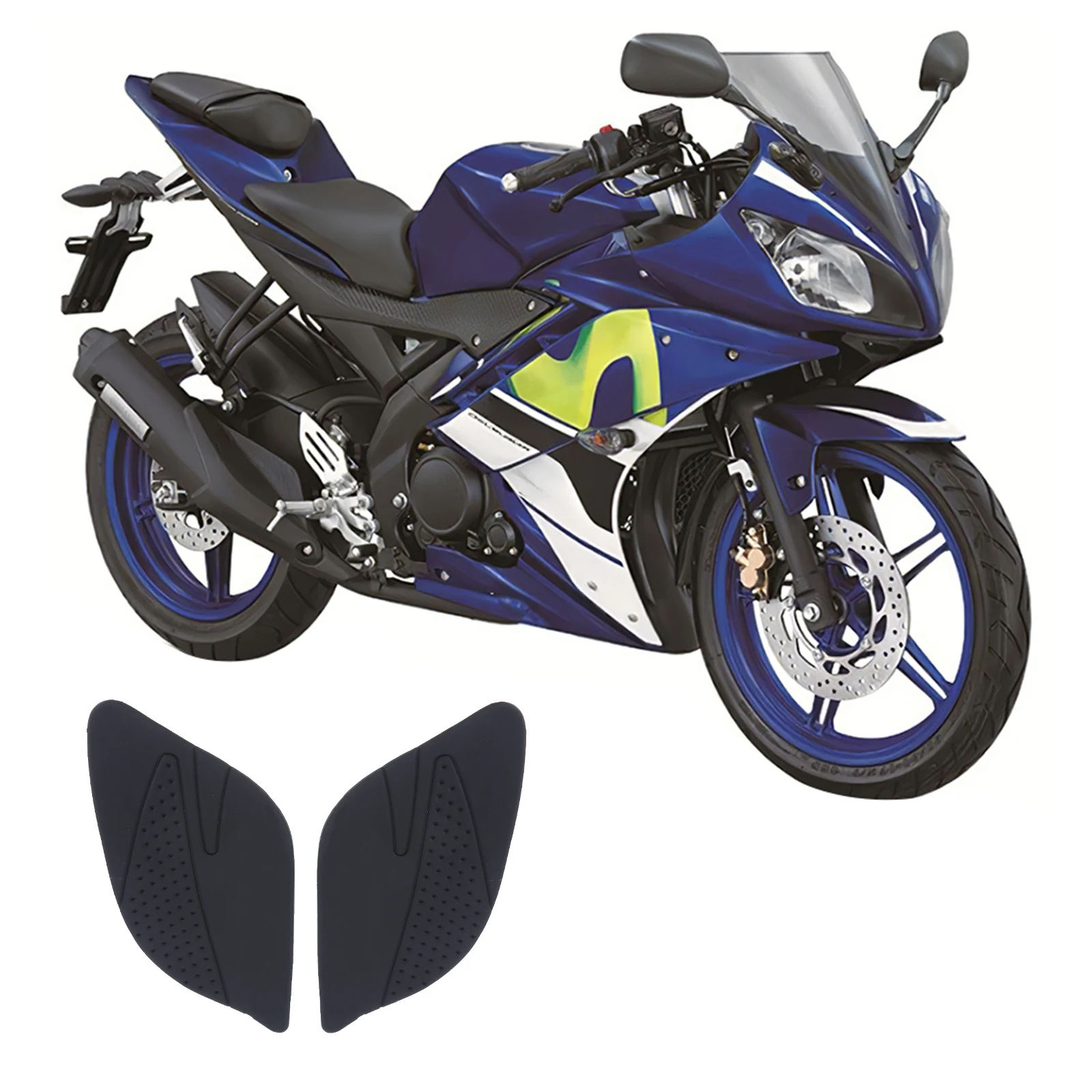 

Наклейка на бензобак левого и правого мотоцикла, прочная клейкая наклейка на топливный бак мотоцикла, водонепроницаемая Накладка для Yamaha YZF...