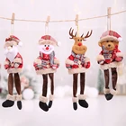 Рождественские подвесные украшения в виде Санта-Клауса и лося, новогодние подарки 2021, рождественские украшения для дома, рождественские украшения
