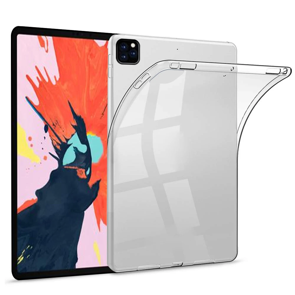 Прозрачный тонкий Чехол для iPad Pro 12 9 2020 мягкий защитный чехол из ТПУ с защитой от