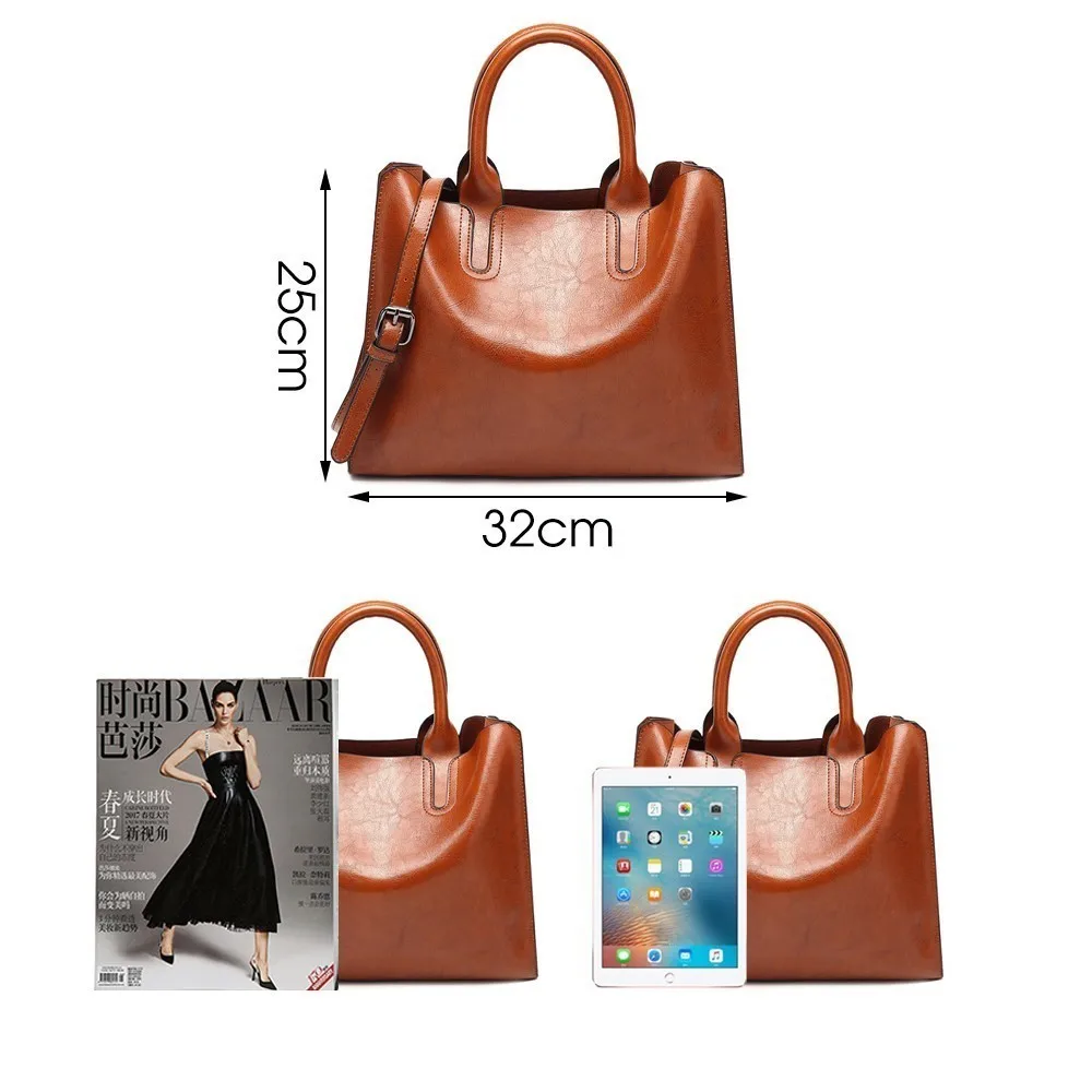 Herald Fashion женские кожаные сумочки вместительная качественная однотонная