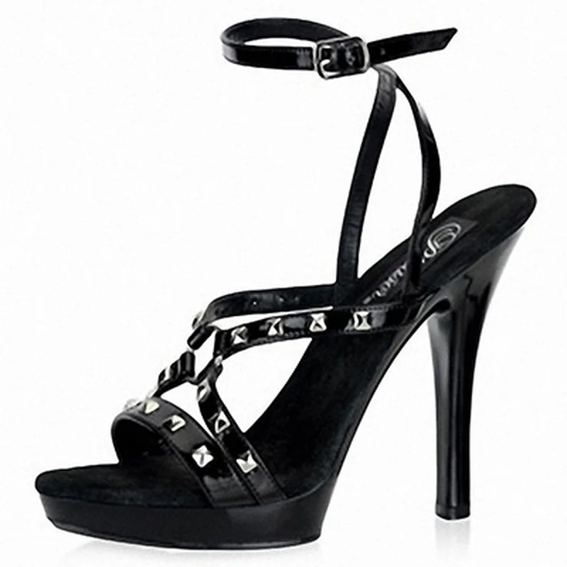 

Mclubgirl 13 см каблук новый ультра-высокий каблук круглая голова искусственная сексуальная женская обувь со шнуровкой и заклепками LYP