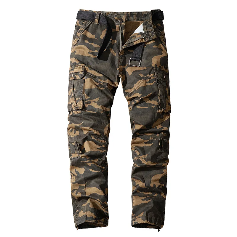 

2021 Camouflage Cargo Pants for Men Casual J Woodland Tactical Pants Military Trousers